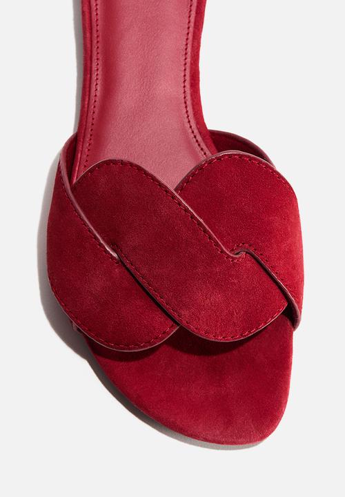 H&M - Leather sandals - red