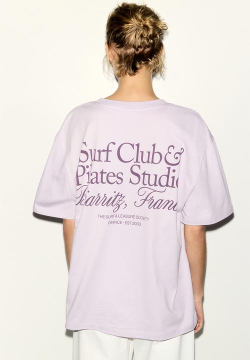 H&M - Oversized t-shirt - light purple/surf
