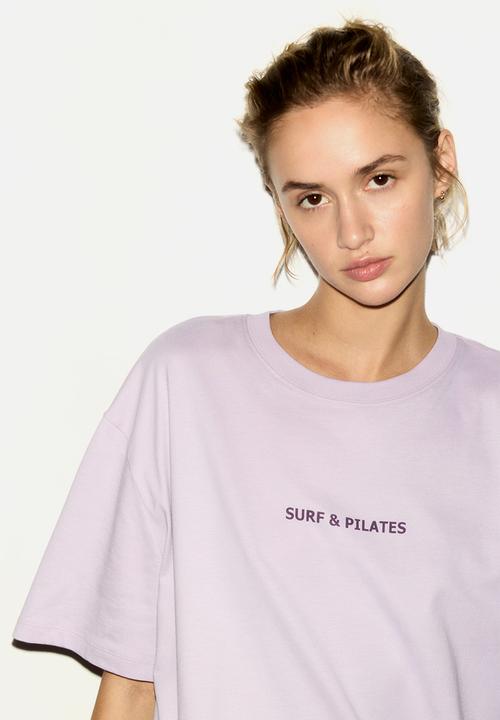 H&M - Oversized t-shirt - light purple/surf