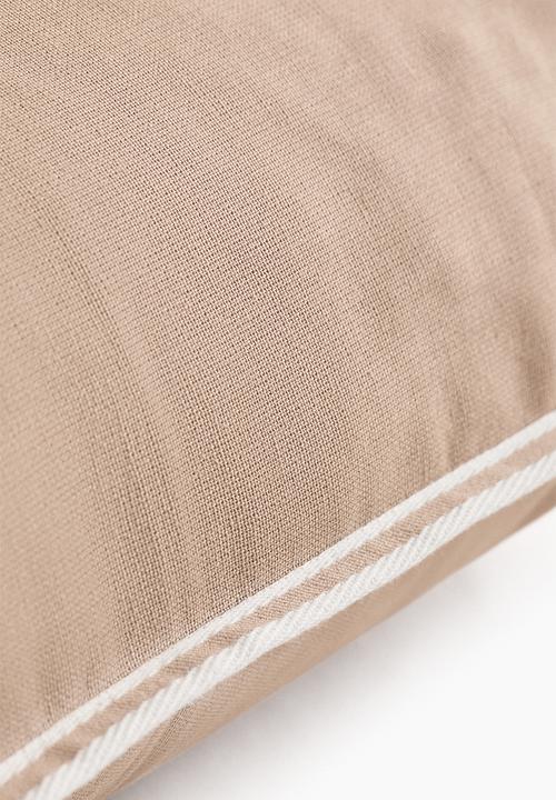 H&M - Cotton canvas cushion cover - beige