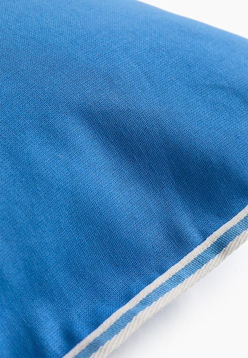 H&M - Cotton canvas cushion cover - bright blue