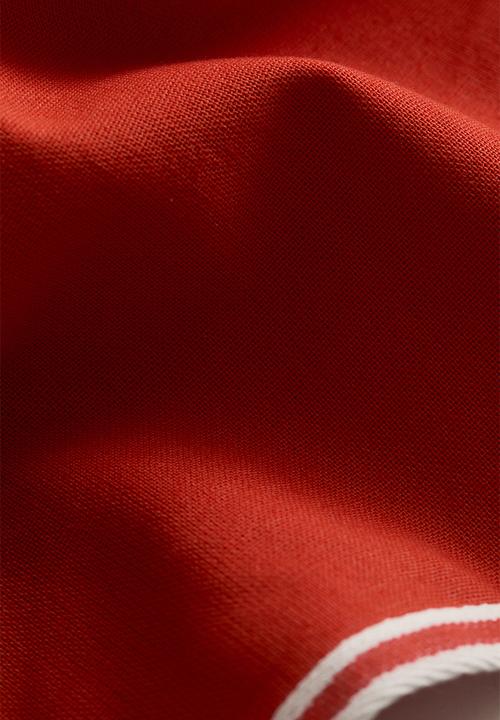 H&M - Cotton canvas cushion cover - bright red