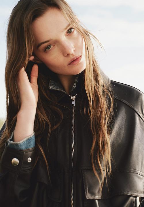H&M - Coated jacket - dark brown
