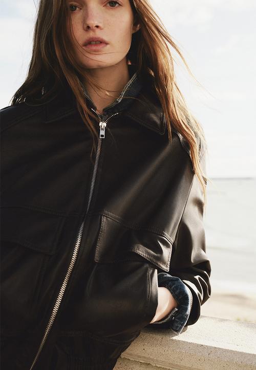 H&M - Coated jacket - dark brown