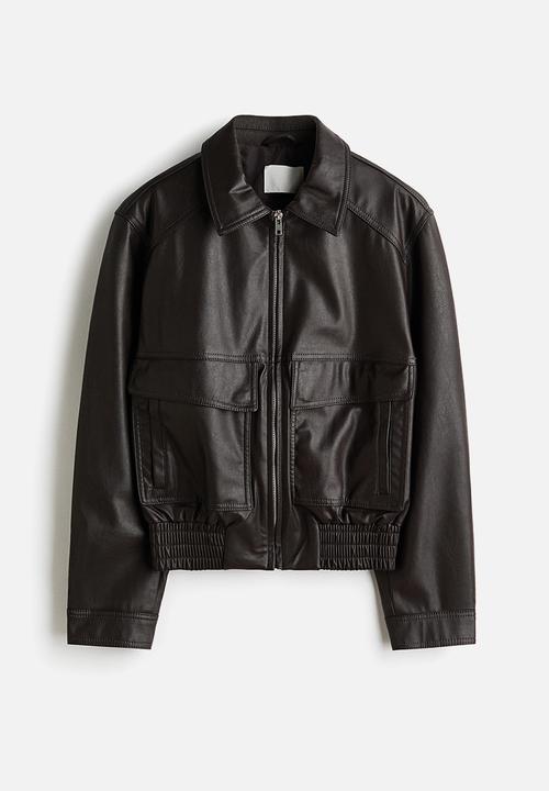 H&M - Coated jacket - dark brown
