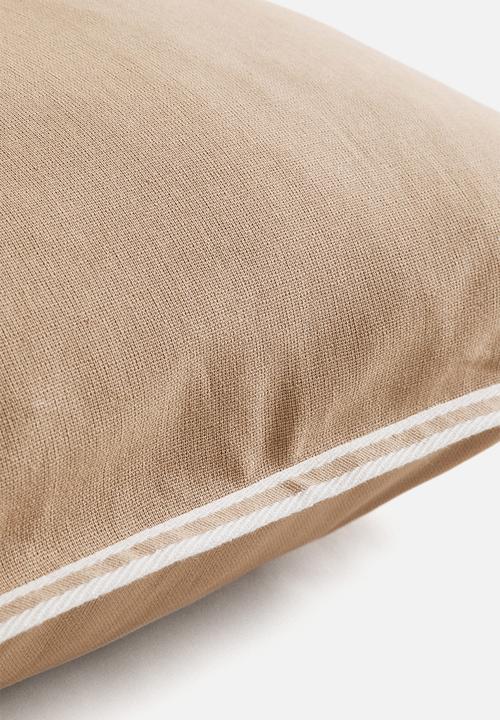 H&M - Cotton canvas cushion cover - beige