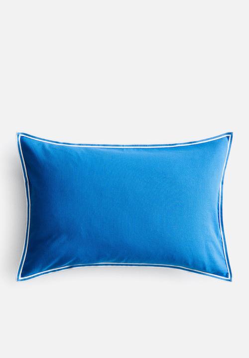 H&M - Cotton canvas cushion cover - bright blue