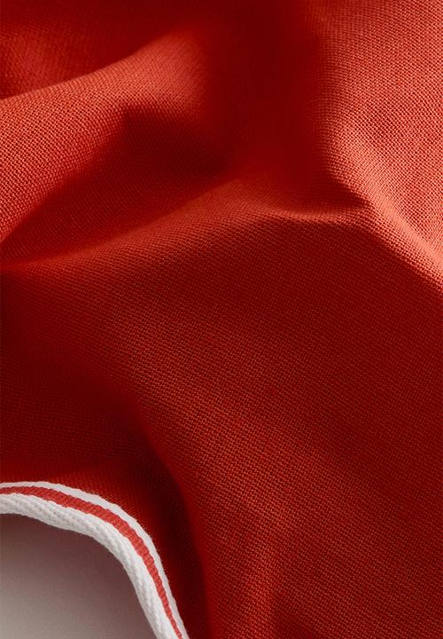H&M - Cotton canvas cushion cover - bright red