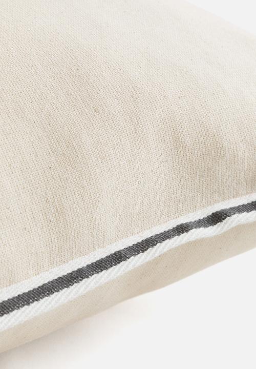 H&M - Cotton canvas cushion cover - light beige