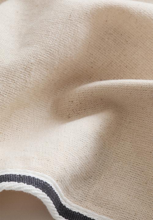 H&M - Cotton canvas cushion cover - light beige