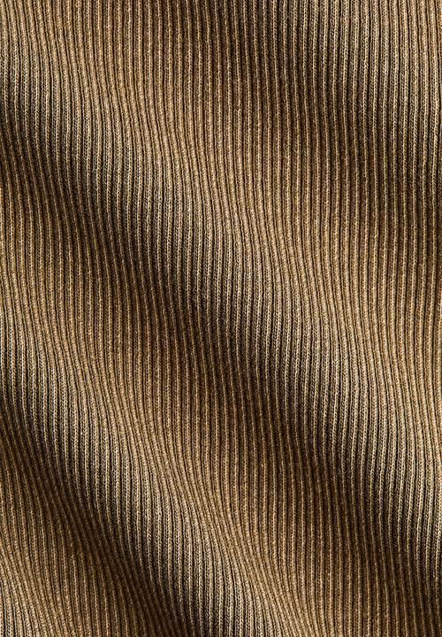 H&M - Rib-knit boat-neck top - khaki green