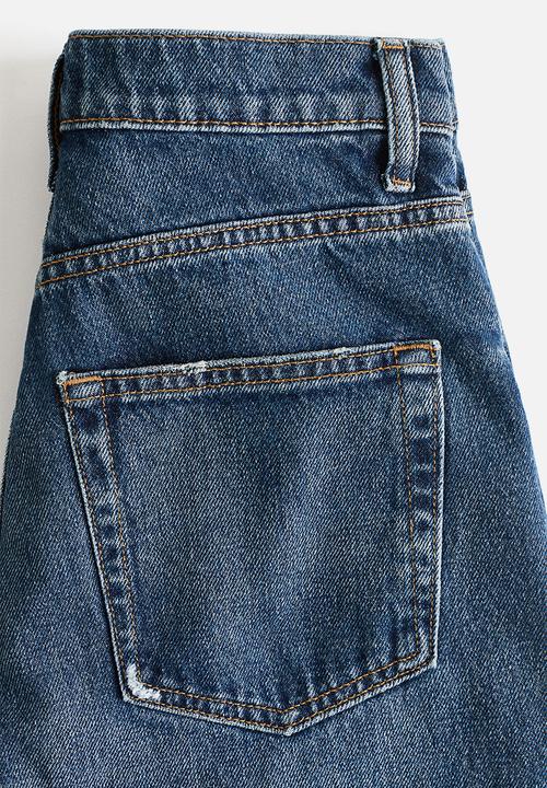 H&M - Barrel high waist ankle jeans - denim blue