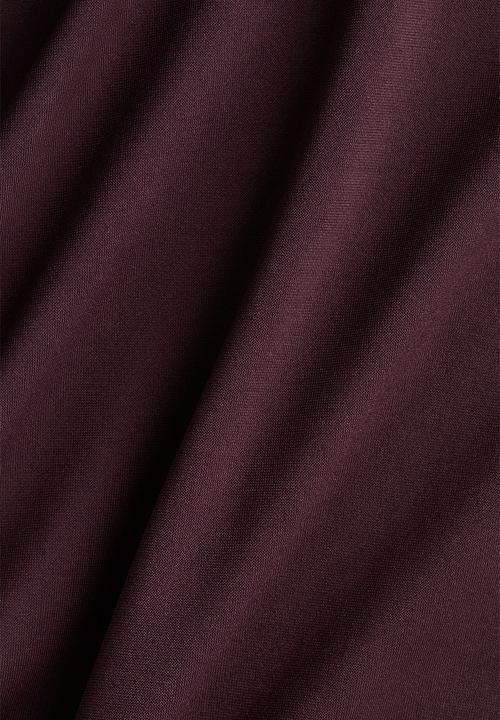 H&M - Seamless slim fit sports top with softmove - chocolate plum