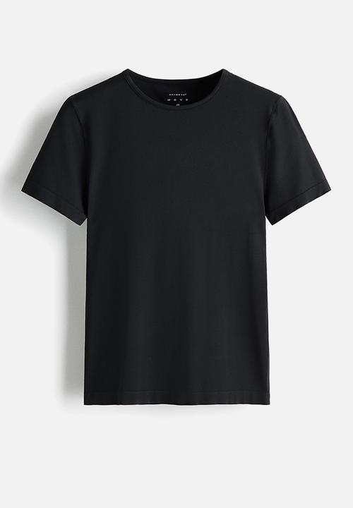H&M - Seamless slim fit sports top with softmove - black