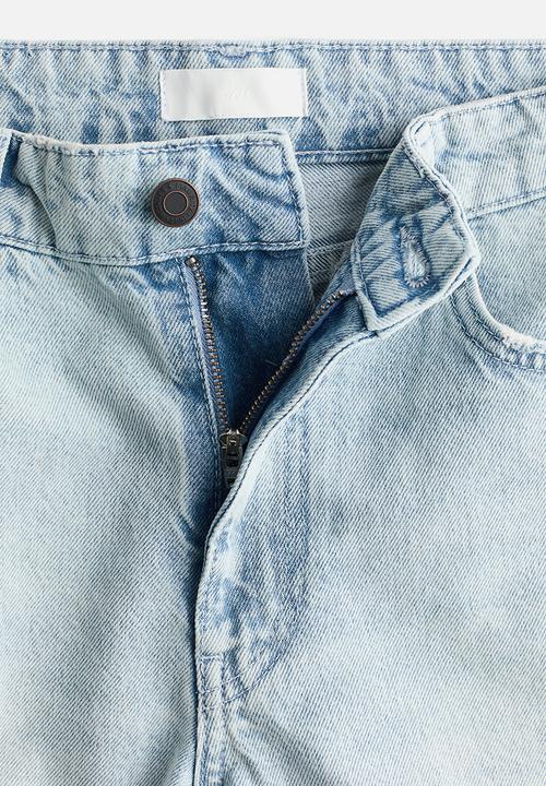 H&M - Wide regular waist culotte jeans - light denim blue