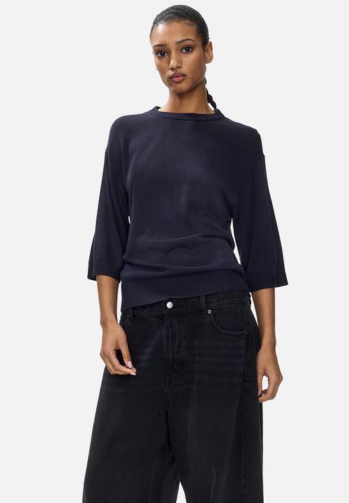 H&M - Fine-knit top - dark blue