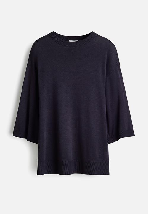 H&M - Fine-knit top - dark blue
