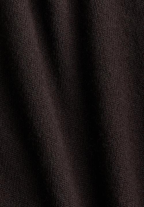 H&M - Off-the-shoulder jumper - dark brown