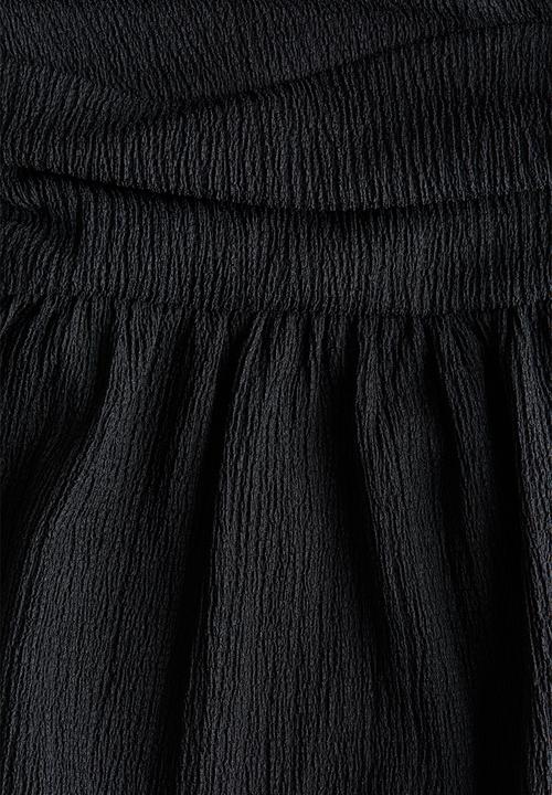 H&M - Peplum halterneck top - black