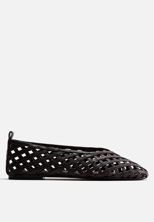 H&M - Braided-look ballet flats - dark brown