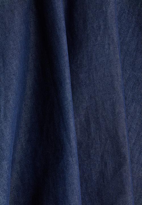 H&M - Flared denim skirt - dark denim blue