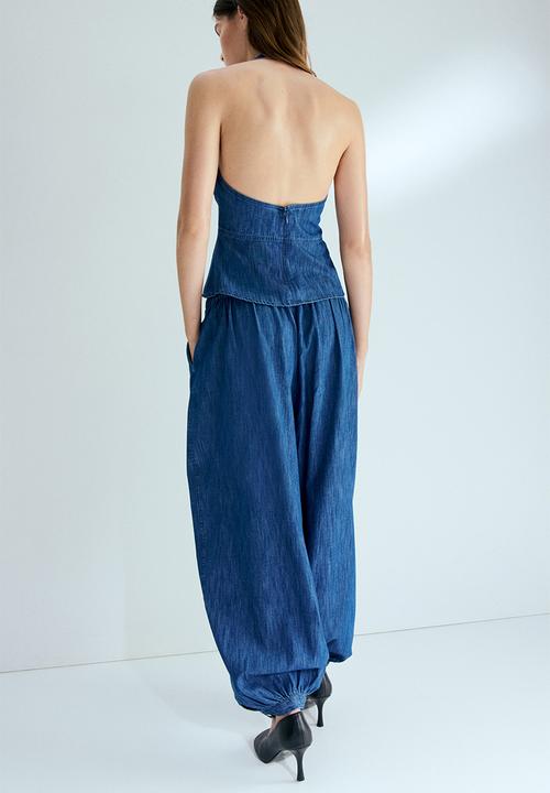 H&M - Denim balloon trousers - denim blue