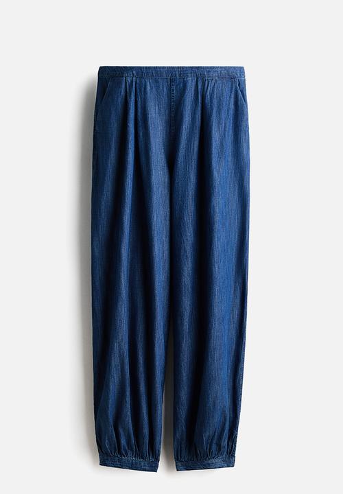 H&M - Denim balloon trousers - denim blue