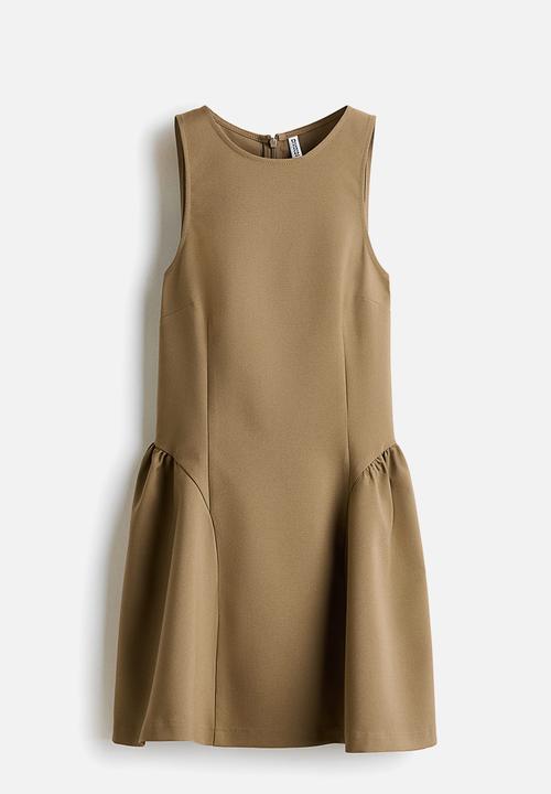 H&M - Flared-skirt dress - beige