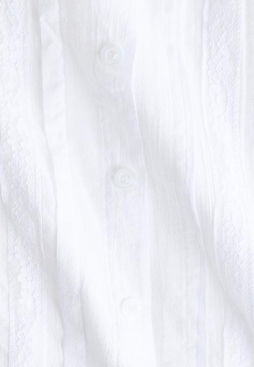 H&M - Pintucked blouse - white