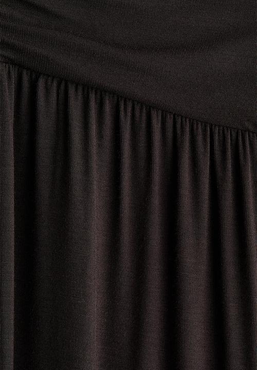 H&M - Gathered viscose trousers - dark brown