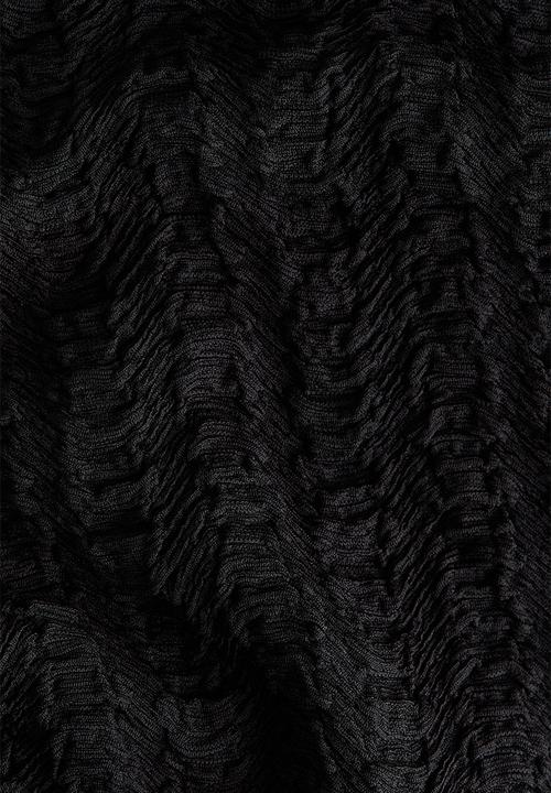 H&M - Textured jersey top - black