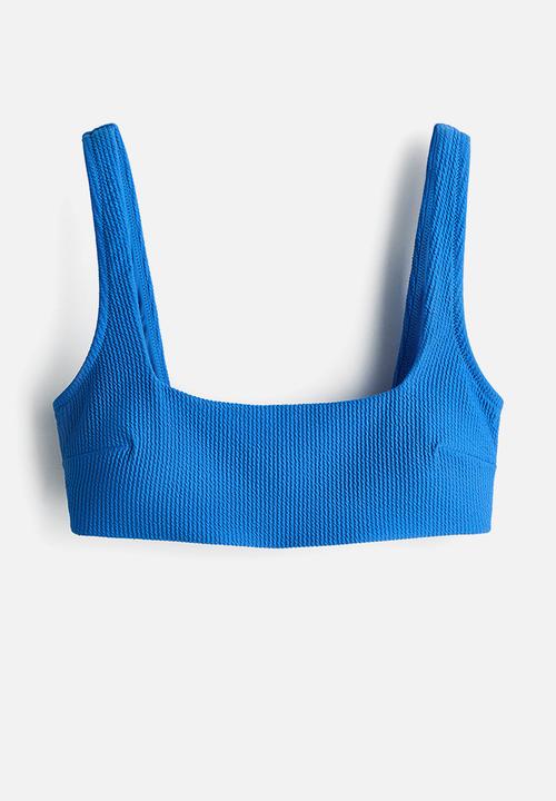 H&M - Padded bikini top - blue