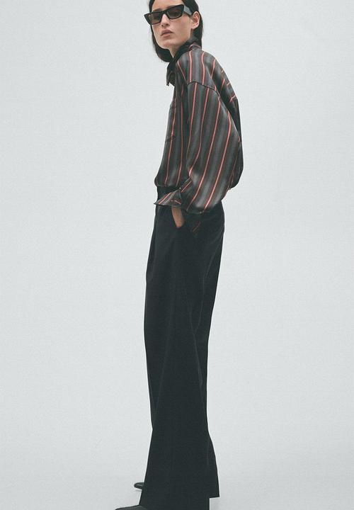H&M - H&M Studio:  Tailored wool-blend trousers - black