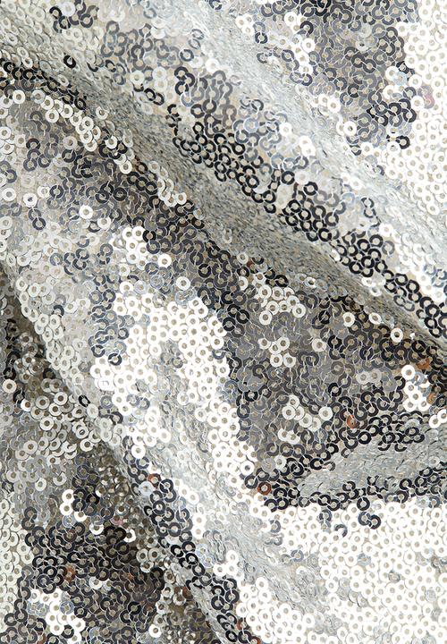 H&M - H&M Studio:  Embroidered sequined dress - silver-coloured/cream