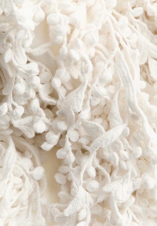 H&M - H&M Studio:  Fringed layering skirt - ivory