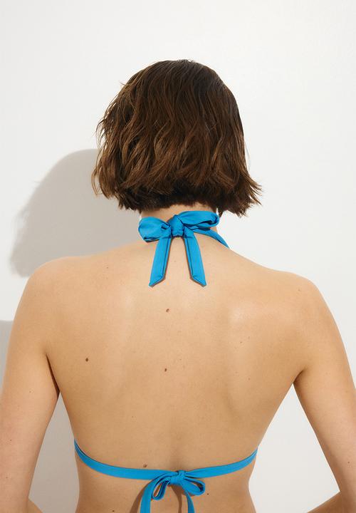 H&M - Push-up triangle bikini top - blue