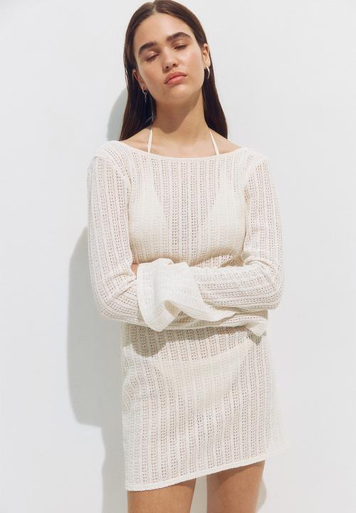 H&M - Boat-neck beach dress - white