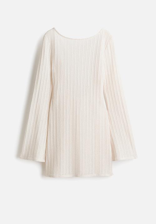 H&M - Boat-neck beach dress - white