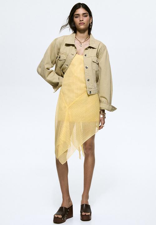 H&M - Shimmering strappy dress - yellow