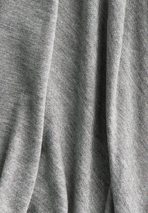 H&M - Batwing-sleeved jersey top - light grey marl