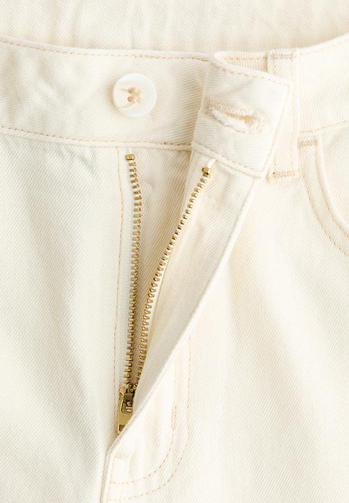 H&M - Crochet-look-detail trousers - light beige