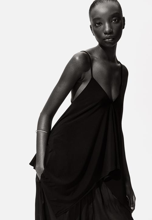 H&M - Loose-fit strappy top - black