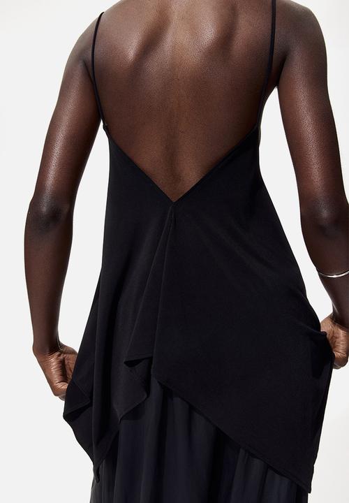 H&M - Loose-fit strappy top - black