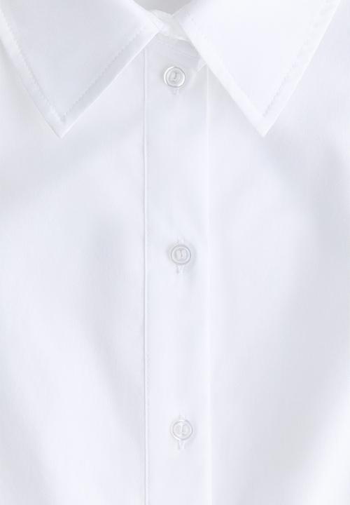 H&M - Poplin peplum shirt - white