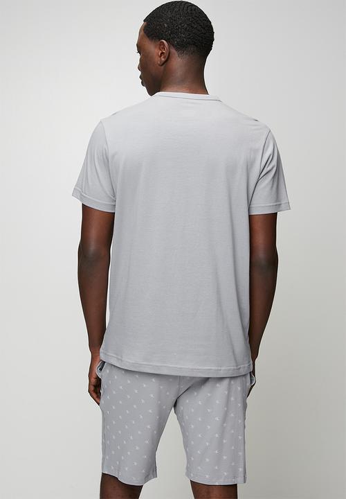 Calvin Klein - Short sleeve short set - misty grey top 