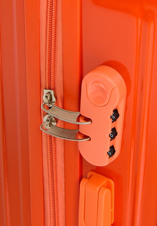Pop Candy - Ribbed trolley bag - vibrant orange