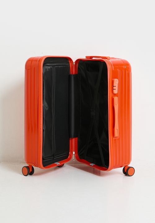 Pop Candy - Ribbed trolley bag - vibrant orange