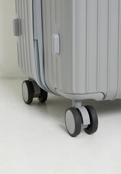 Pop Candy - Ribbed trolley bag - silver grey