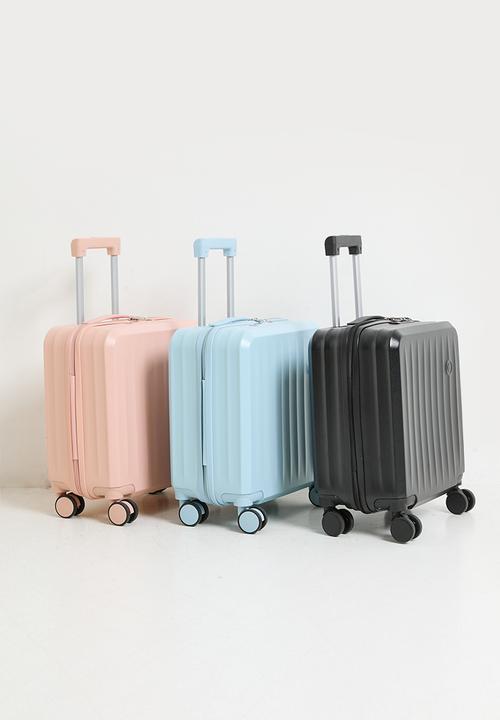 Pop Candy - Cabin ribbed trolley bag - blush pink