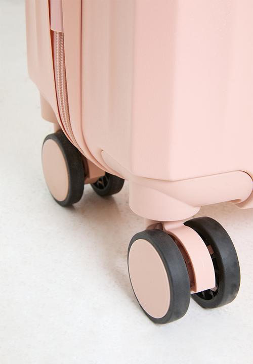 Pop Candy - Cabin ribbed trolley bag - blush pink